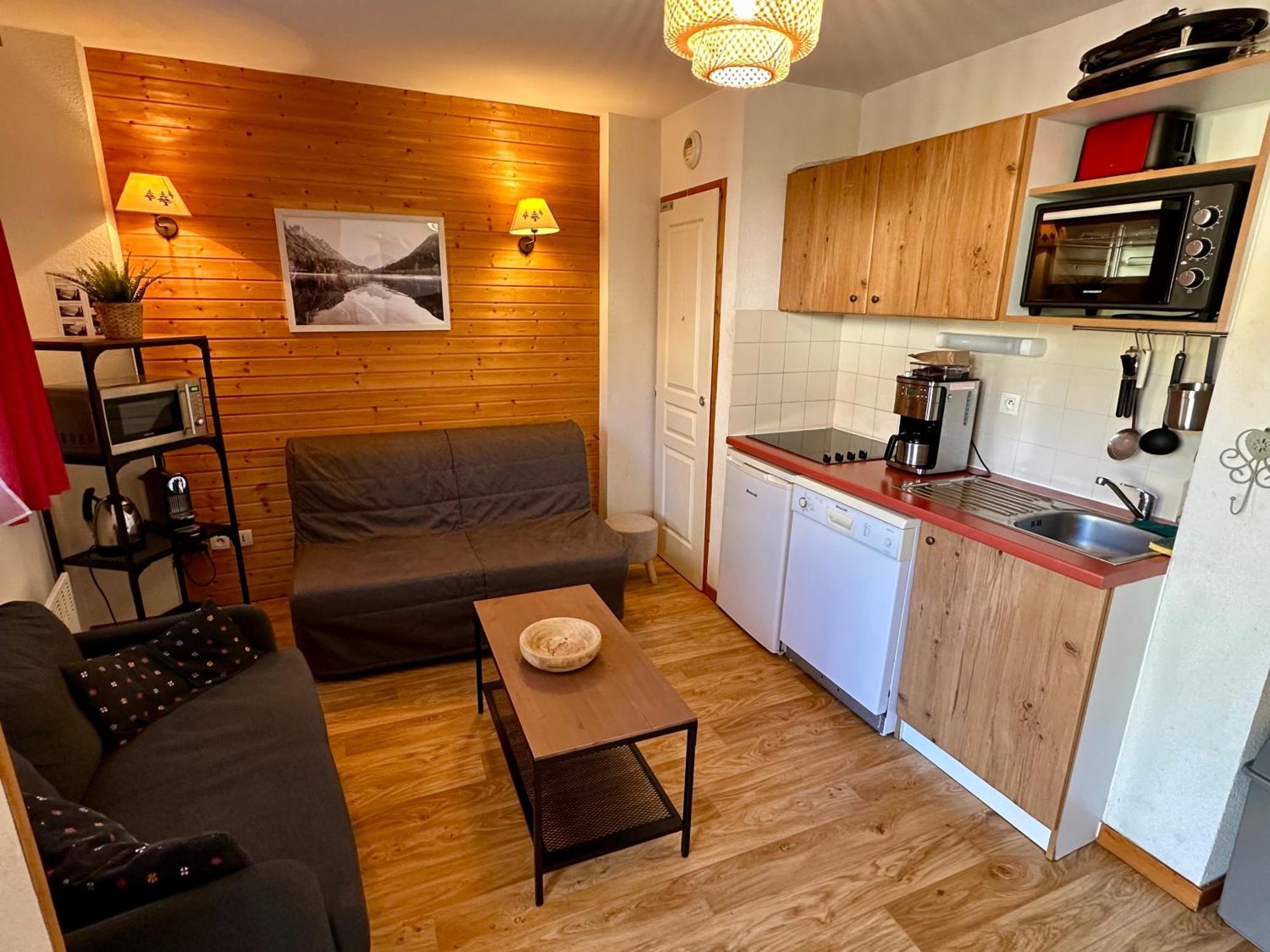 Charmant Appartement Confortable Pour 6 Personnes 40M2 Pied Pistes, Piscine, Wifi, Parking 尚鲁斯 外观 照片